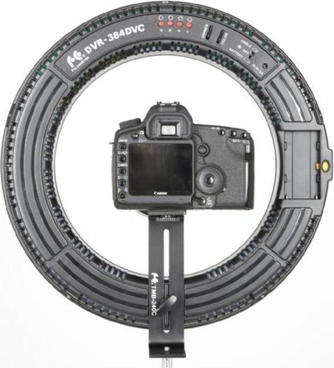Image du produit Falcon Eyes Lampe annulaire LED bicolore Dimmable DVR-384DVC sur 230V (Éclairage annulaire)