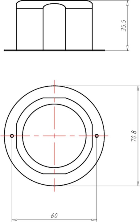 Actual product image Kaiser Sealing insert windproof 1040-01 for retrofitting round design