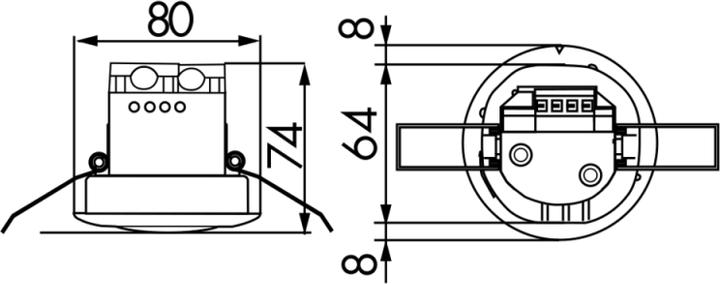 Actual product image BEG 92249 Twilight switch Remote control