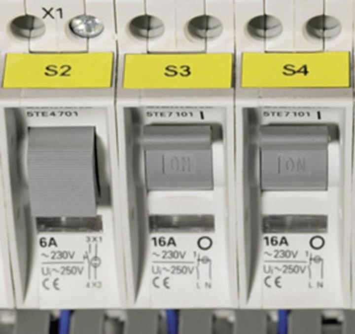 HellermannTyton 594-11102 TAG121LA4-1102-YE Étiquette de câble Helatag 20 x 8 mm couleur