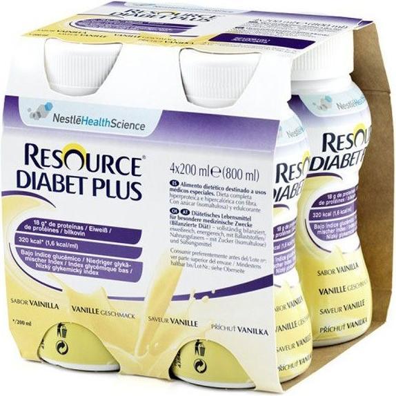 Produktbild Resource Diabet plus (Vanille, 4x)