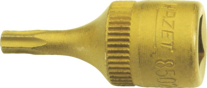 Produktbild HAZET Schraubendreher-Steckschlüsseleinsatz ∙ TORX 8502-T30 ∙ Vierkant6,3 mm (1/4 Zoll) ∙ Innen TO…