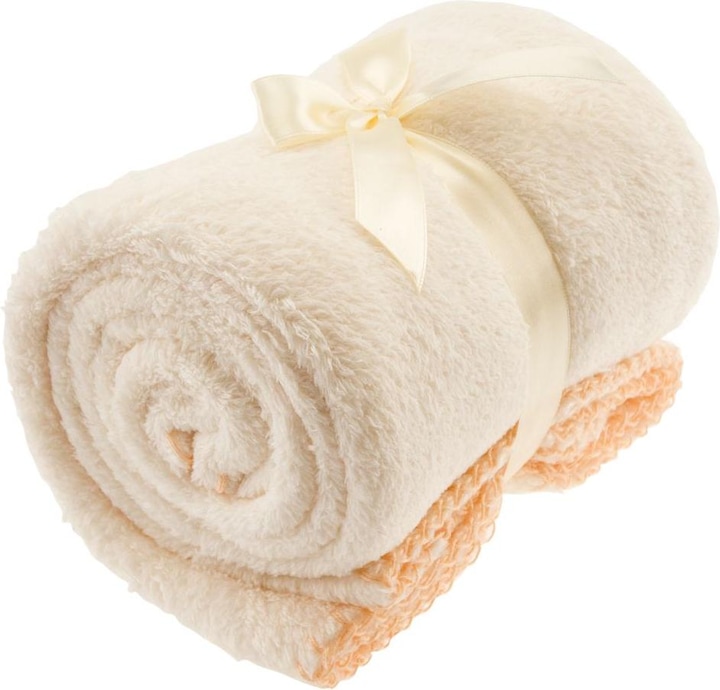 Bieco Cuddly blanket fluffy 70 x 100 cm - Uni Ecru Cuddly blankets (70 x 100 cm)