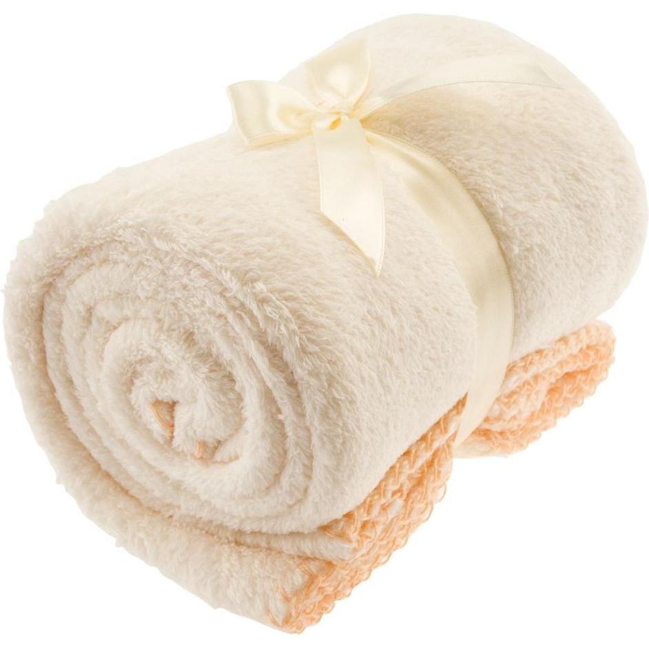 Thumbnail - Bieco, Babydecke, Kuscheldecke Flausch 70 x 100 cm - Uni Ecru Kuscheldecken (70 x 100 cm)