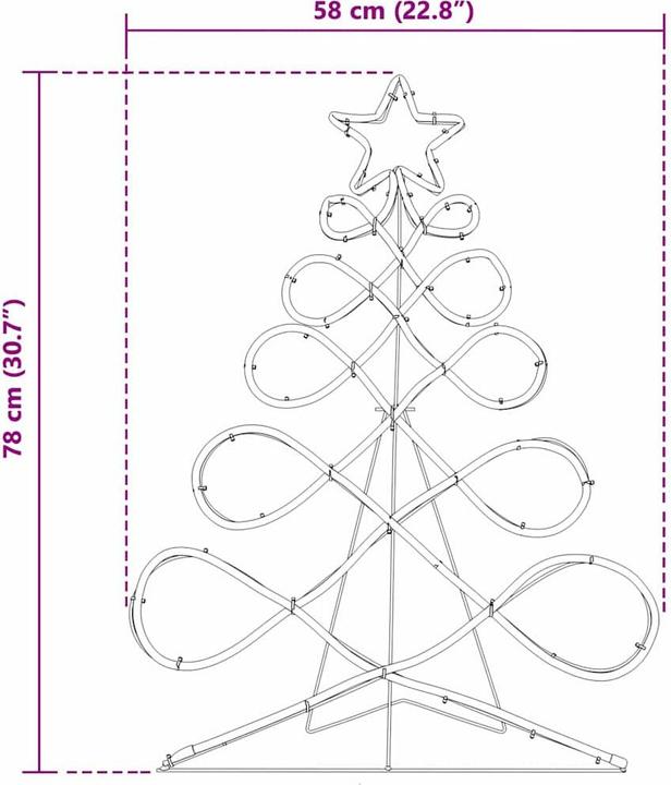 Produktbild vidaXL Weihnachtsdekoration