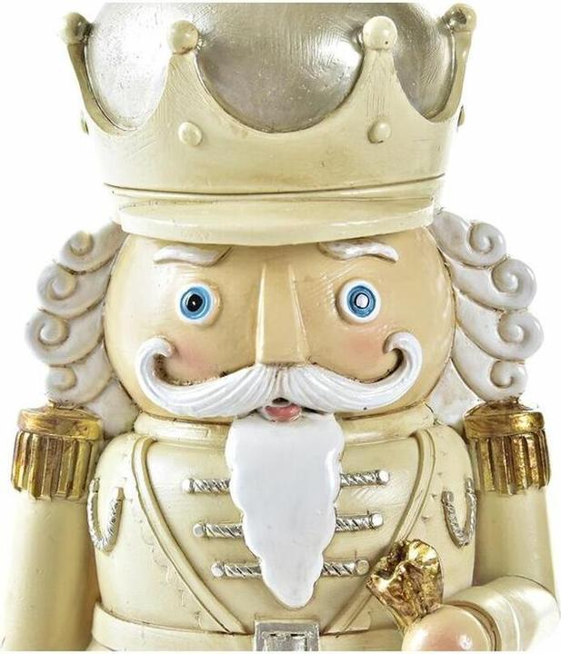 Produktbild DKD Home Decor Weihnachtsschmuck Silberfarben Gold Weiss Harz (8,5 x 6 x 14,5 cm) (2 Stück)