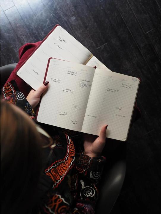 Actual product image Rhodia Webplanner202 6 A6 Vertic rosewood (10 x 15 cm)