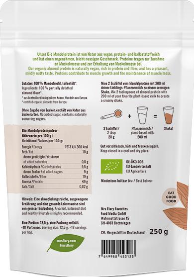Produktbild Mrs Flury Bio Mandel Protein (250 g)