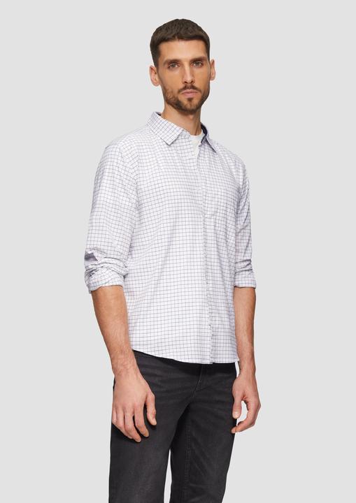 Immagine prodotto S.Oliver Hemd Regular Fit: Kariertes Hemd aus Baumwollstretch mit Brusttasche (XL)