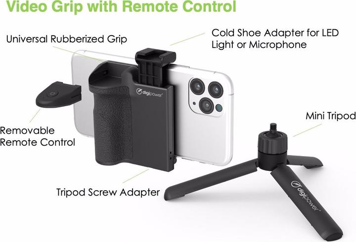 Actual product image DigiPower Vlogging Kit Follow Me (4 parts) (Plastic)