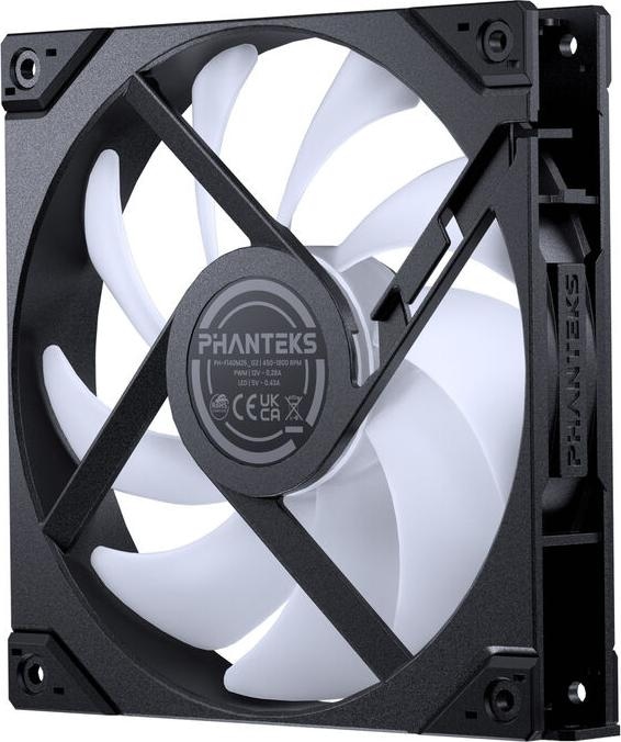 Produktbild Phanteks M25 Gen2 PWM D-RGB Lüfter 3er-Pack - Reverse Blade, 140mm, schwarz (140 mm, 3 x)