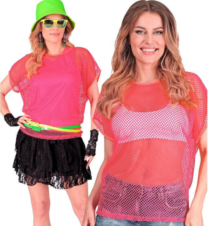 Produktbild Widmann Neon Pinkes Netzshirt kurze Ärmel (L)
