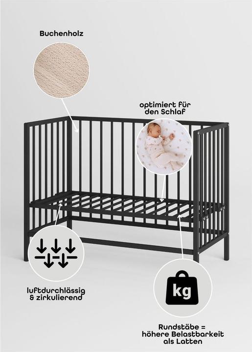 Image du produit Sämann Beistellbett Dreamy (60 x 120 cm)