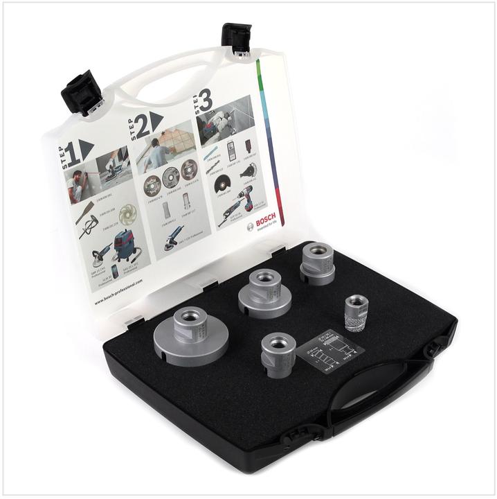 Produktbild Bosch Professional Zubehör PRO Ceramic dry X-Lock Bohrkronen-Set, 68 x 33, 51 x 33, 35 x 33, 25 x 33, 20 x 33 mm, 5-tlg. (25 mm, 35 mm)