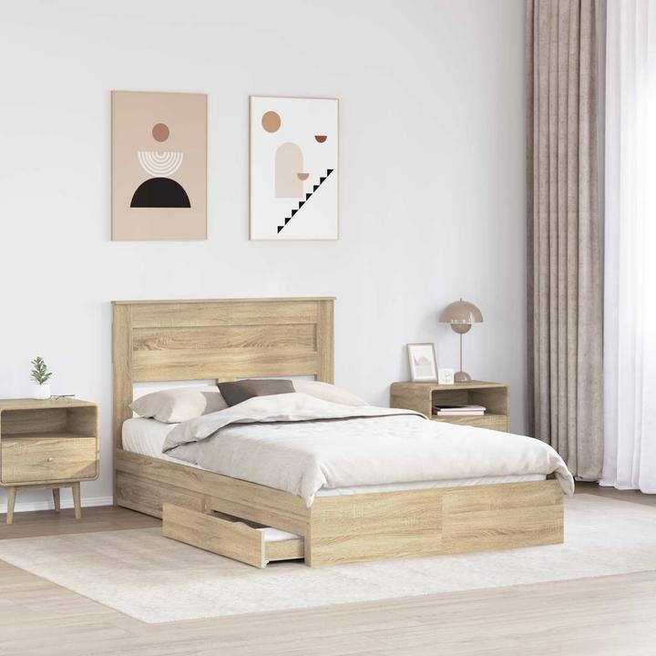 Image du produit vidaXL Moderner Bettrahmen (135 x 190 cm)