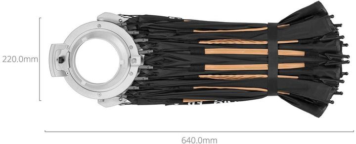 Actual product image SmallRig FP-60 Schnellaufbau-Falt-Parabol-Softbox, Form: Rund (Parabolic Softbox, 60 cm)
