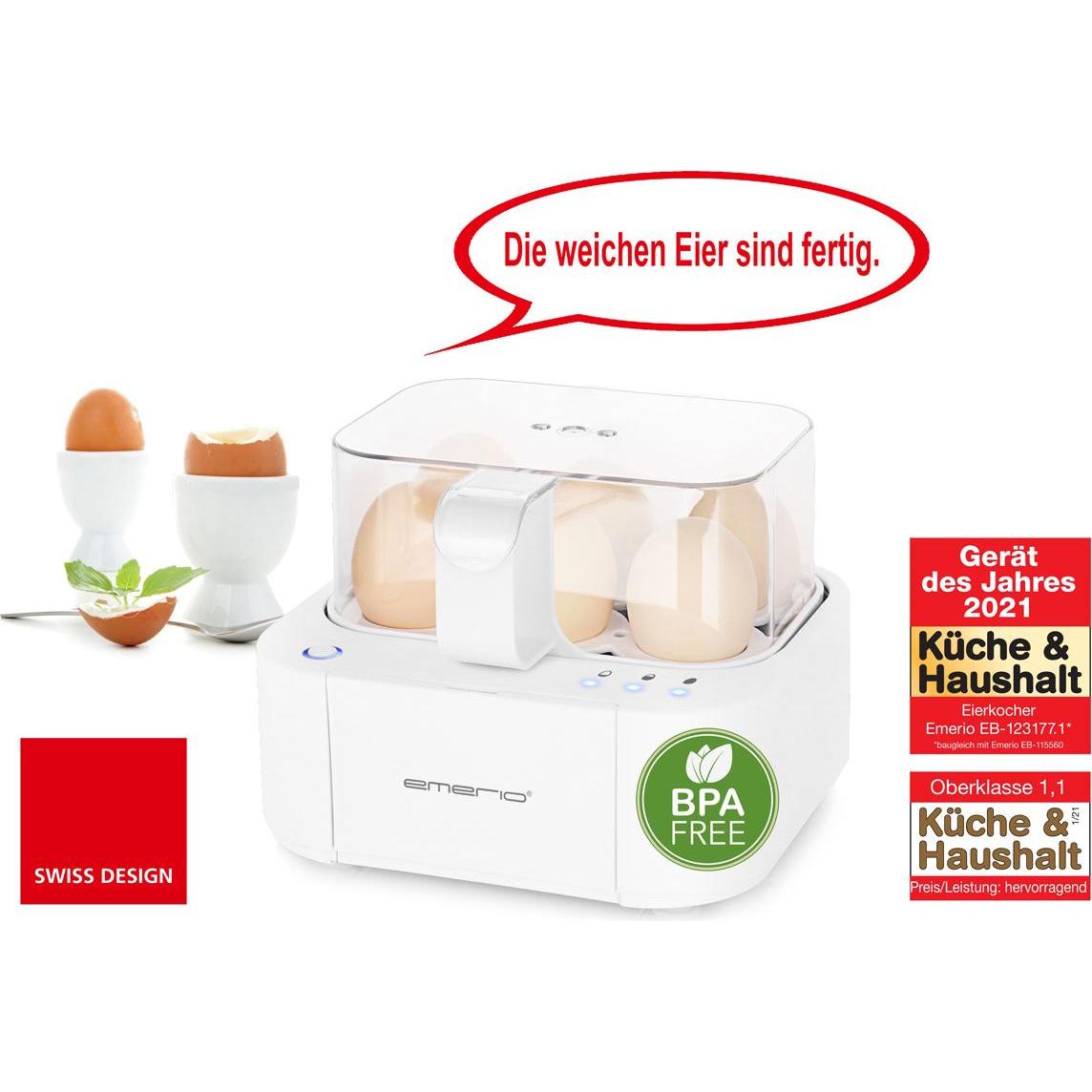 Thumbnail - Emerio Eierkocher, Eierkocher, Weiss