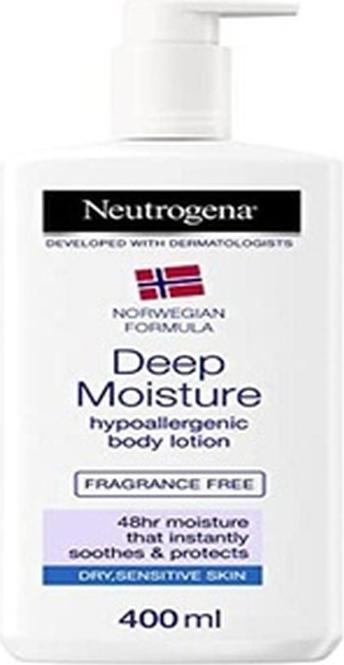 Actual product image Neutrogena Liquid Body Cream with Intensive Moisturization Fragrance-Free Hypoallergenic for Dry and (Body lotion, 400 ml)