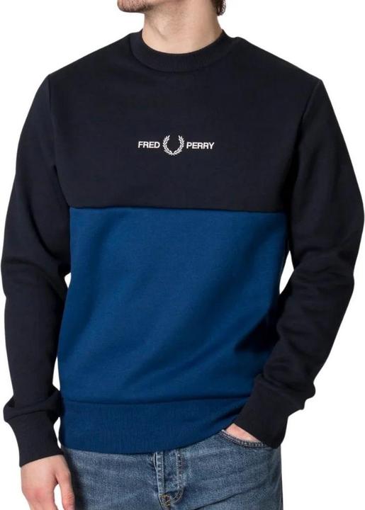Image du produit Fred Perry - Sweat motif/style bloc de couleurs - Adulte (S)