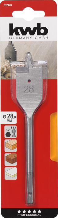 Actual product image kwb Flat milling drill PROFI, ø 28 mm (28 mm)