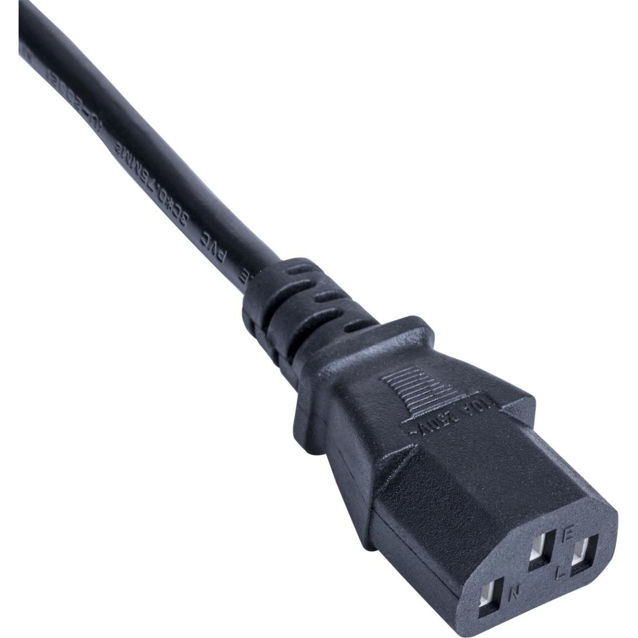 Akyga Strom Anschlusskabel (1x Kaltgeräte-Buchse C13 - 1x UK-Stecker) 1.50 m Sch (1.50 m), Stromkabel