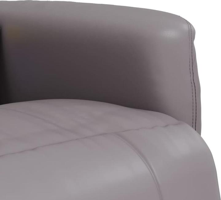 Produktbild vidaXL Massagesessel mit Fussteil Grau Kunstleder,Farbe