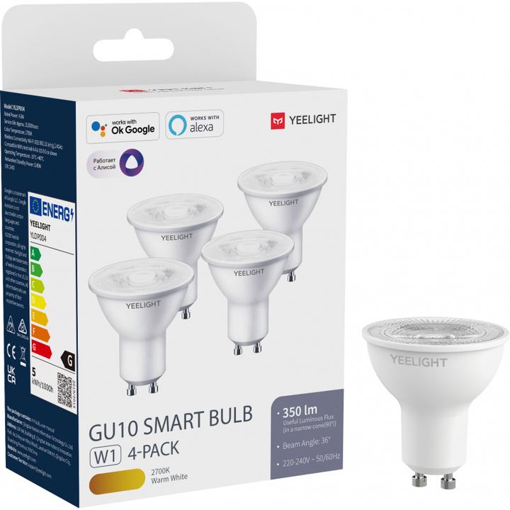 Actual product image Yeelight Smart Bulb (GU10, 4.80 W, 350 lm, 4 x, G)