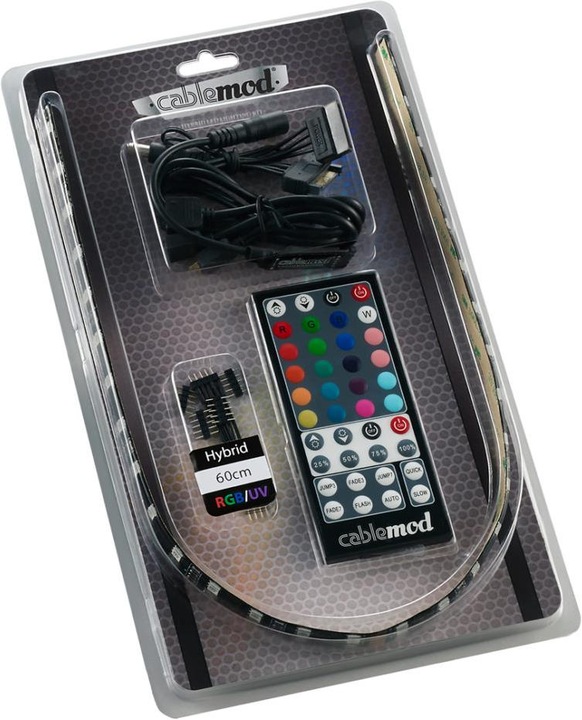 Actual product image CableMod WideBeam Hybrid LED Kit (RGB, UV light)