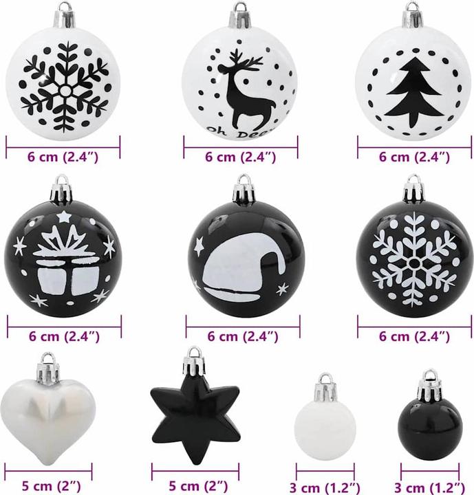 Produktbild vidaXL Weihnachtsornament (40x)