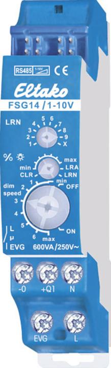 Image du produit Eltako FSG14/1-10V Acteur variateur bus RS485 rail DIN Puissance de commutation (max.) 600 W (Actionneur de variateur)
