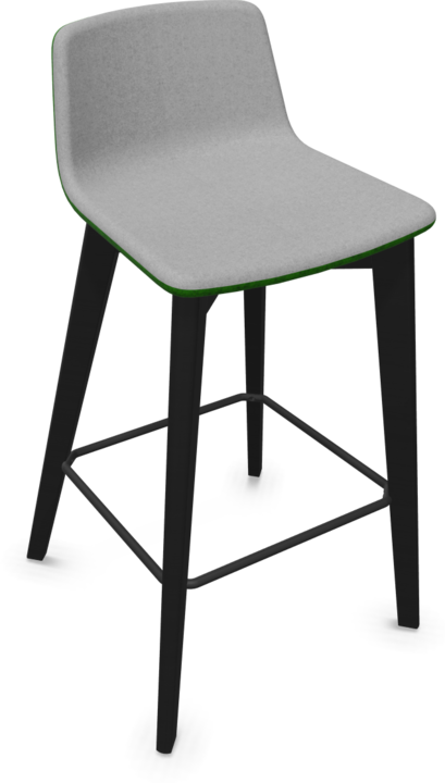 Black, green melange, Ash stained black, Grey