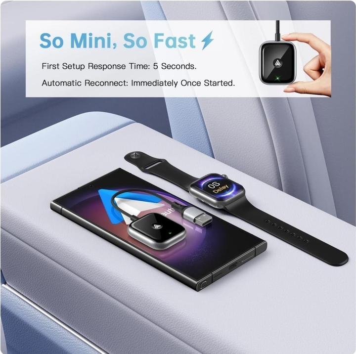 Actual product image PowerGuard Wireless Android Auto Adapter