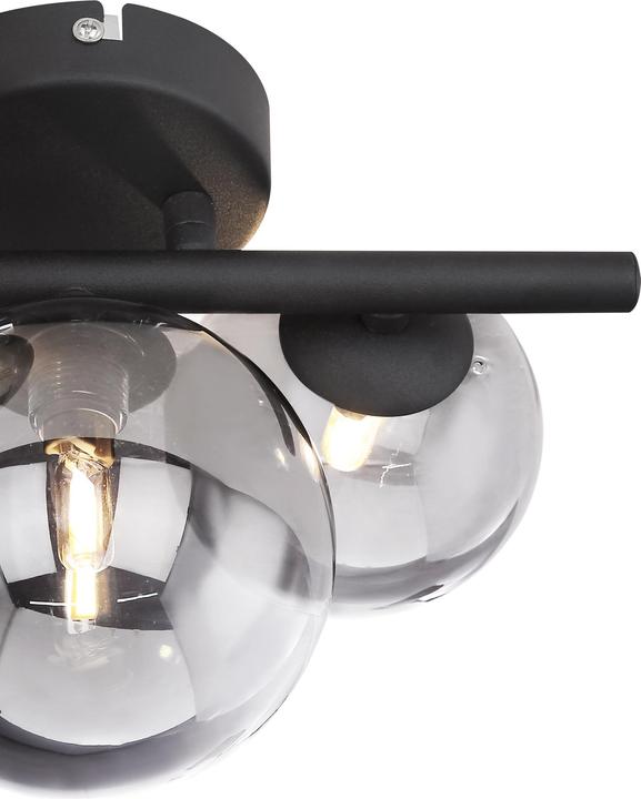 Actual product image Globo Wall lamp Riha black 3xG9 LED (80 lm, G9)