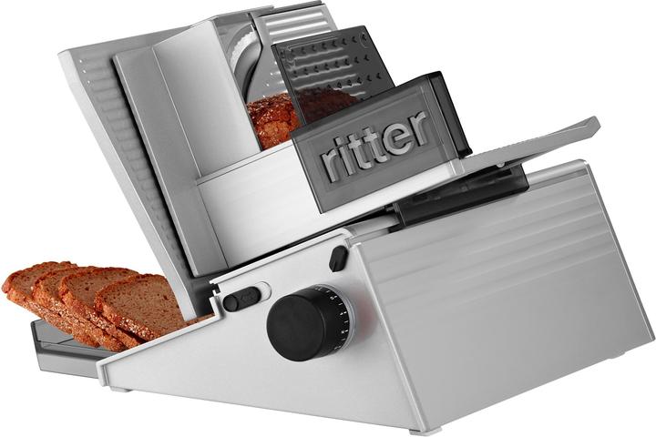 Immagine prodotto Ritter Affettatrice multiuso contura 3 nera, affettatrice elettrica multiuso con motore ECO, made in