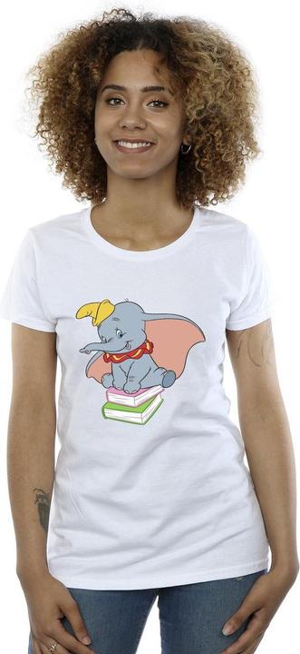 Immagine prodotto Disney Dumbo Sitting On Books Maglietta Donna (XL)