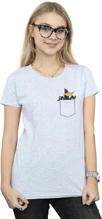 Image du produit Looney Tunes - T-shirt DAFFY DUCK FAUX POCKET - Femme (XL)