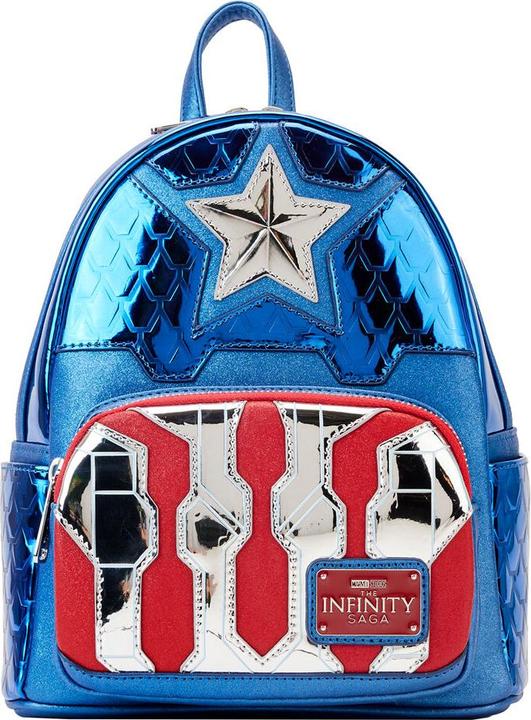 Loungefly : Marvel Shine Captain America Cosplay Mini Backpack