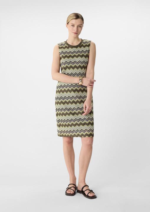 Produktbild Comma Kleid Kurzes Strickkleid mit Zick-Zack-Muster (44)