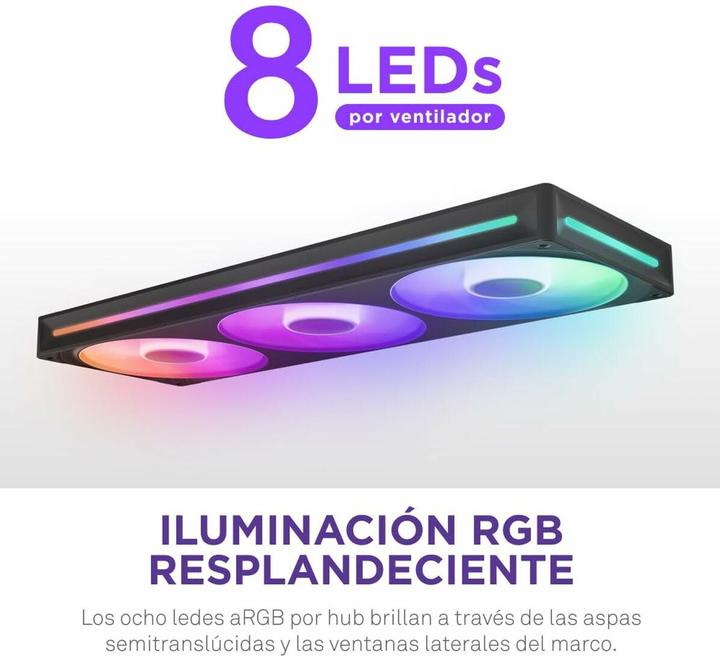 Productafbeelding NZXT F360 RGB CORE (zwart) (120 mm, 1 x)