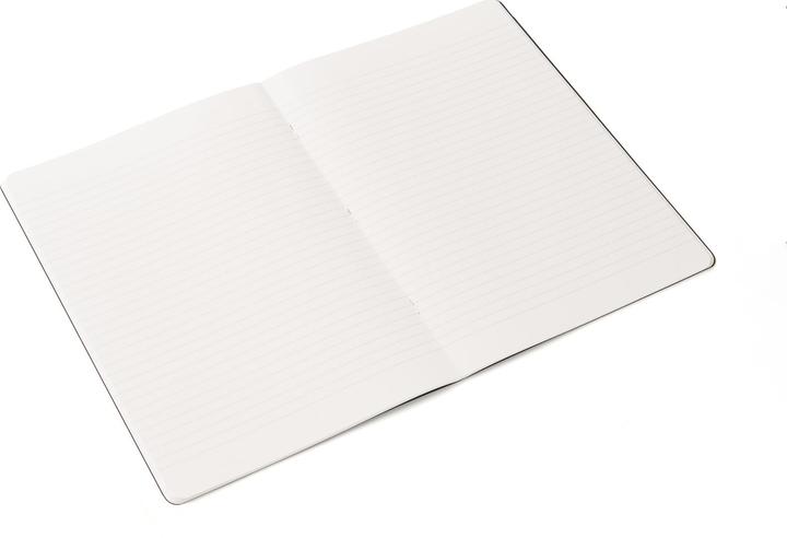 Actual product image Fabriano Heft EcoQua geheftet liniert Dark (A5, Lined, Soft cover)