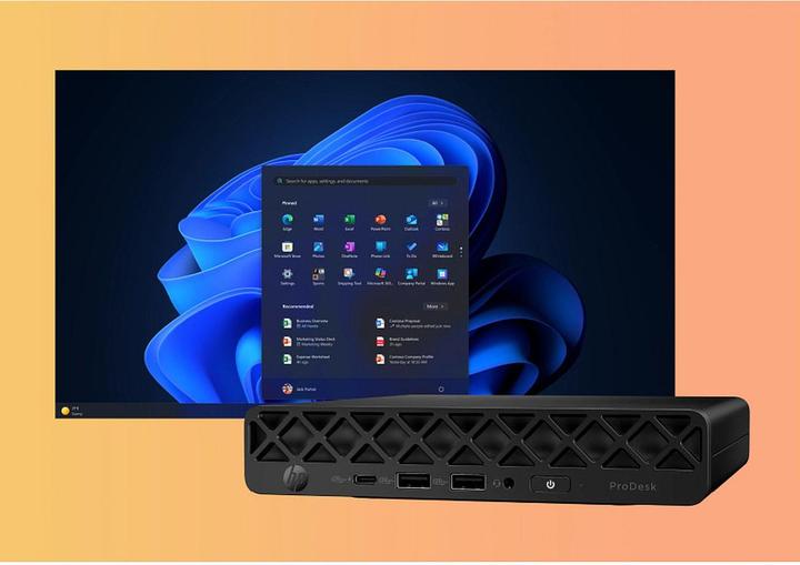 Actual product image HP ProDesk 4 Mini G1i U7265T32GB/512GBPC (Intel Core Ultra 7 265T, 32 GB, 512 GB, Intel Arc Graphics)