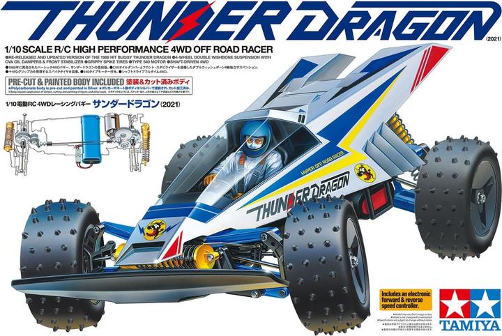 Produktbild Tamiya Buggy Thunder Dragon 4WD, Bausatz, 1:10 (Kit)