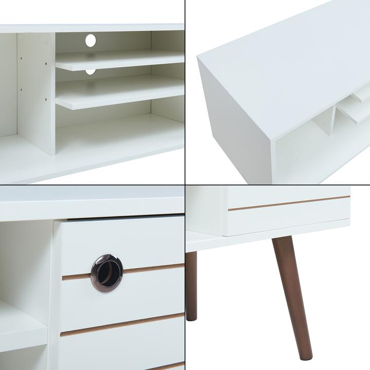 Produktbild En.Casa Fernsehschrank Vare 130x40x66 cm Weiss