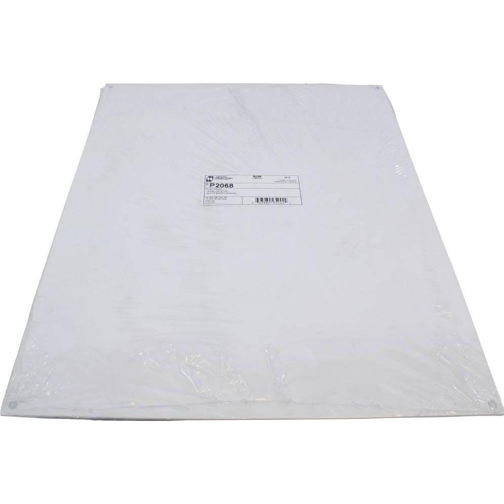 Hammond Montageplatte Stahl Weiss L x B H 468 367 1.8 mm 1 St., Elektronikzubehör + Gehäuse, Weiss