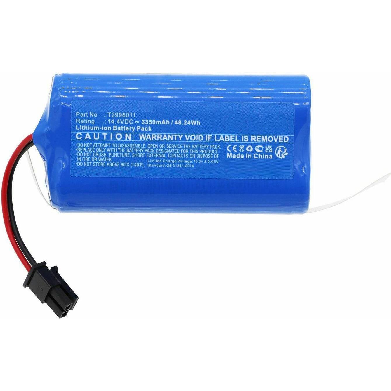 CoreParts Battery for Eufy Vacuum, Staubsauger Roboter Zubehör, Blau