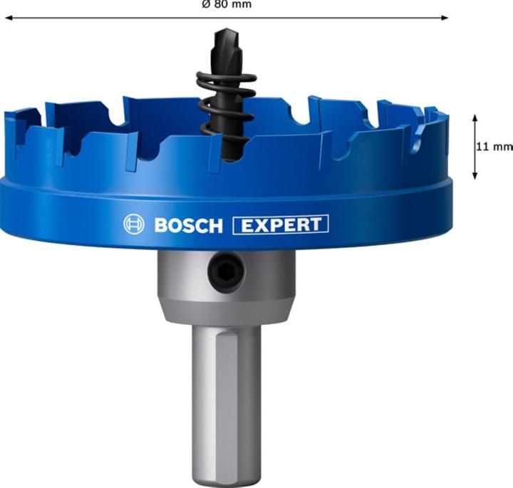 Actual product image Bosch Professional Zubehör Blau Zubehör 2608901445 EXPERT Blechlochsäge 80 mm (80 mm)