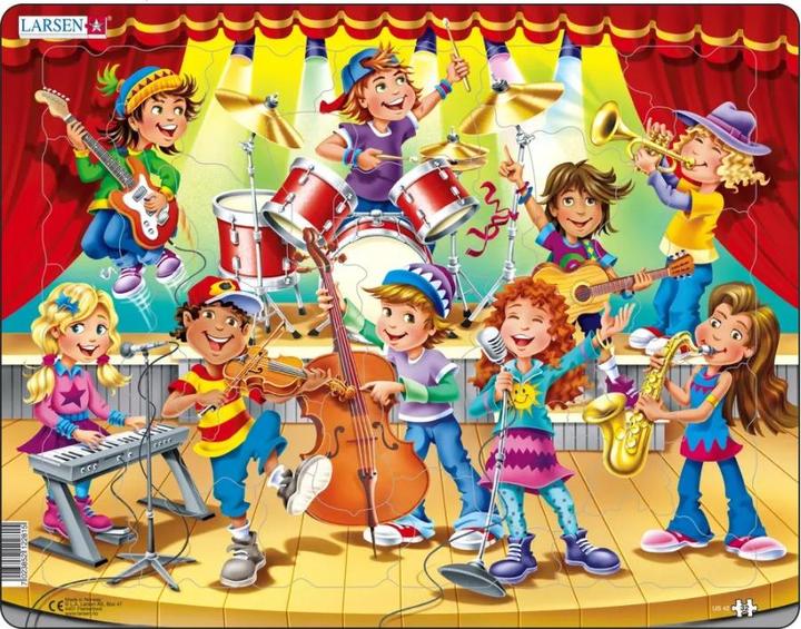 Actual product image Larsen Puzzle - Children's Band (32 pieces)