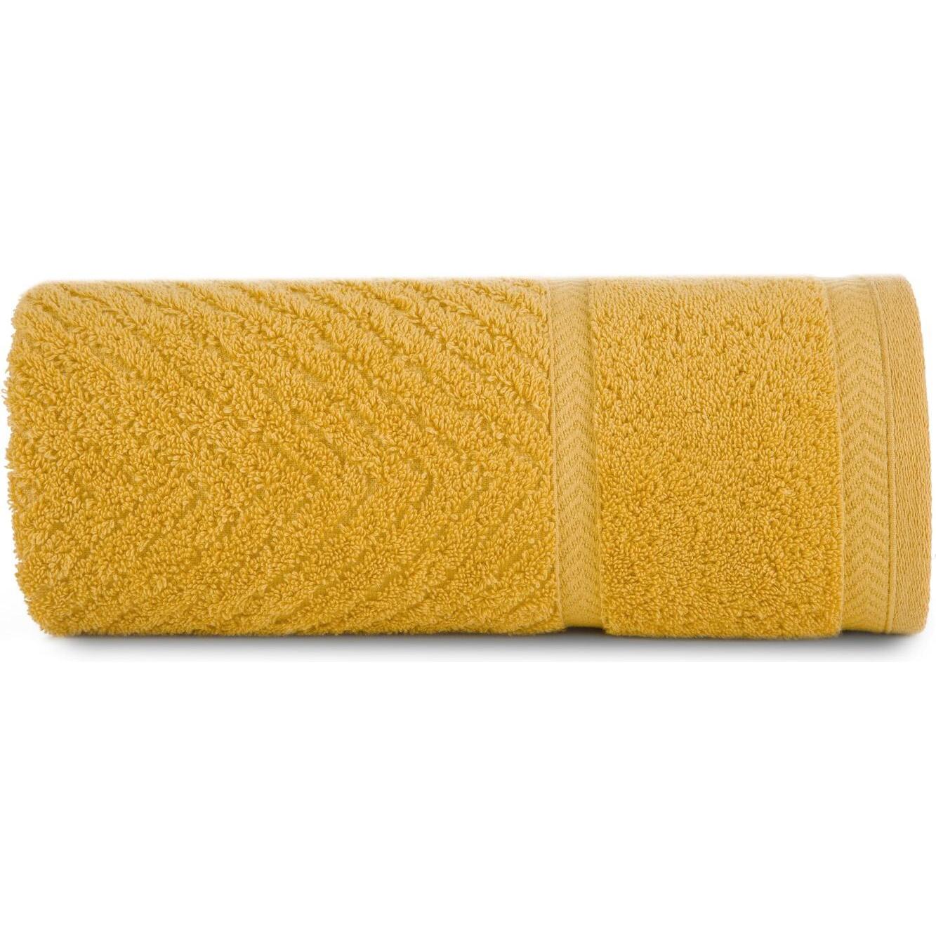 Eurofirany, Frotteewäsche, REINA LINE Baumwollhandtuch mit Zickzackmuster und glattem Rand, 500 g/m2, 50 x 90 cm