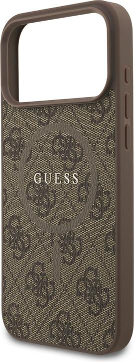 Immagine prodotto Guess - 4G Ring Classic Logo MagSafe (GUHMP17XG4GFRW) - iPhone 17 Pro Max - Brown (Apple iPhone 17 Pro Max)