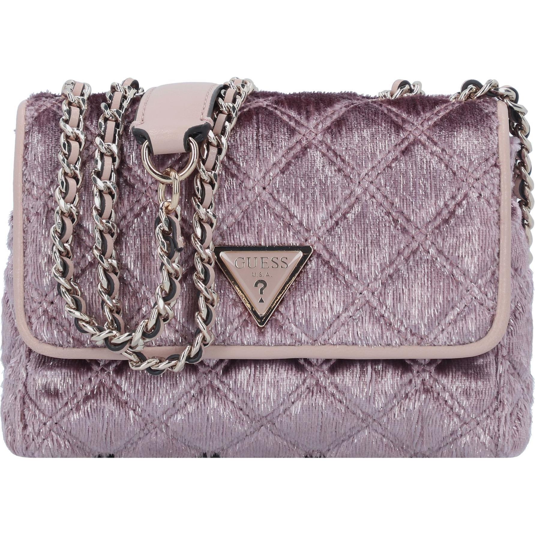 Guess, Handtasche, Giully Mini Bag Schultertasche 18 cm, Violett